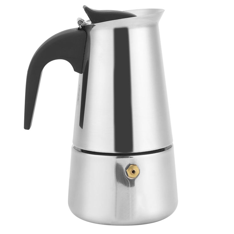 200ml Portable Coffee Maker Moka Pot Stainless Steel Coffee Kettle Pot for Home Kitchen Supplies - Image 1