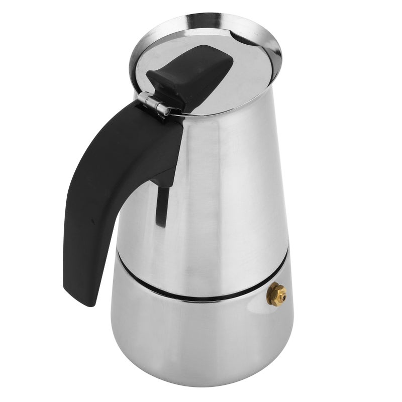 200ml Portable Coffee Maker Moka Pot Stainless Steel Coffee Kettle Pot for Home Kitchen Supplies - Image 4
