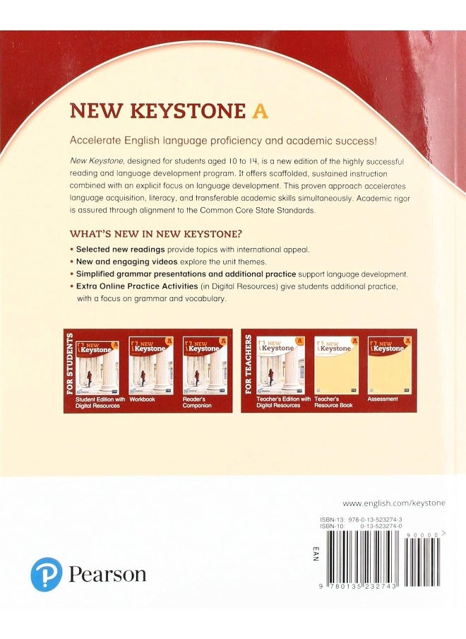 New Keystone, Level 1 Student Edition with eBook (soft cover)