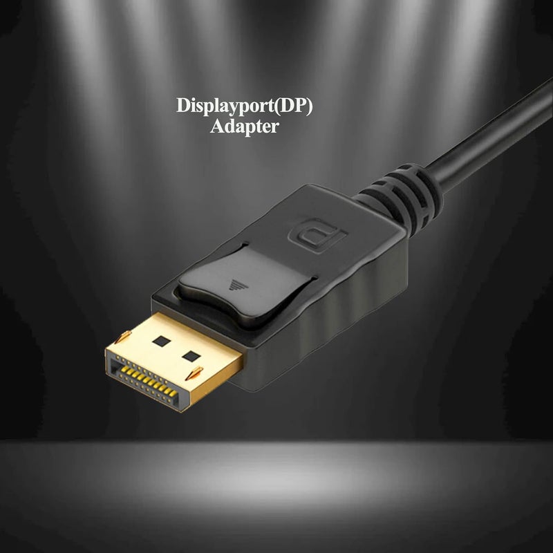 Anbear DisplayPort to VGA Adapter, Gold Plated Display Port Converter (Male to Female) for DisplayPort Enabled Desktops and Laptops to VGA Converter Connect Displays… (10Pack, DP) - Image 2