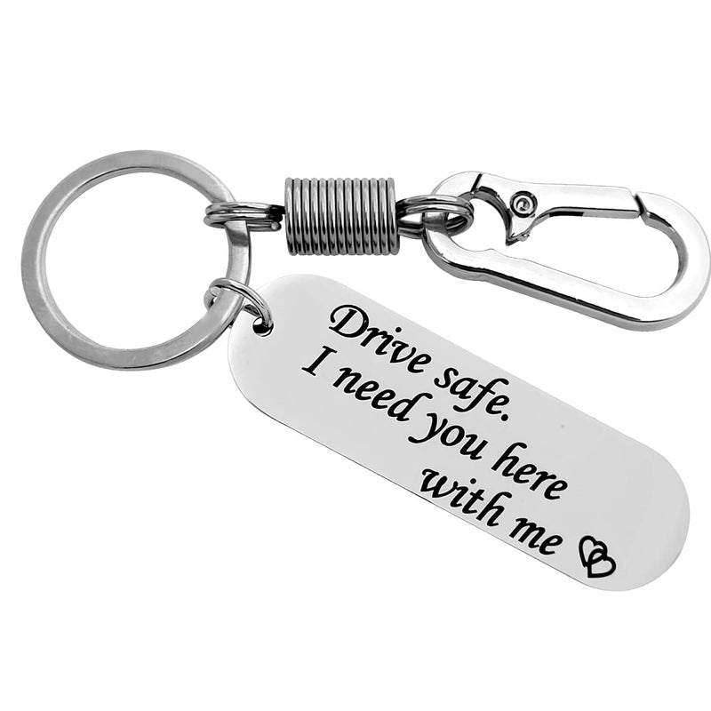 BAMALI Customize Galaxy Laser Engrave Drive Safe Keychain Gifts for Husband Boyfriend Valentine Friendship Day Anniversary New car Gifts Birthday Key Chain for Love - Image 1
