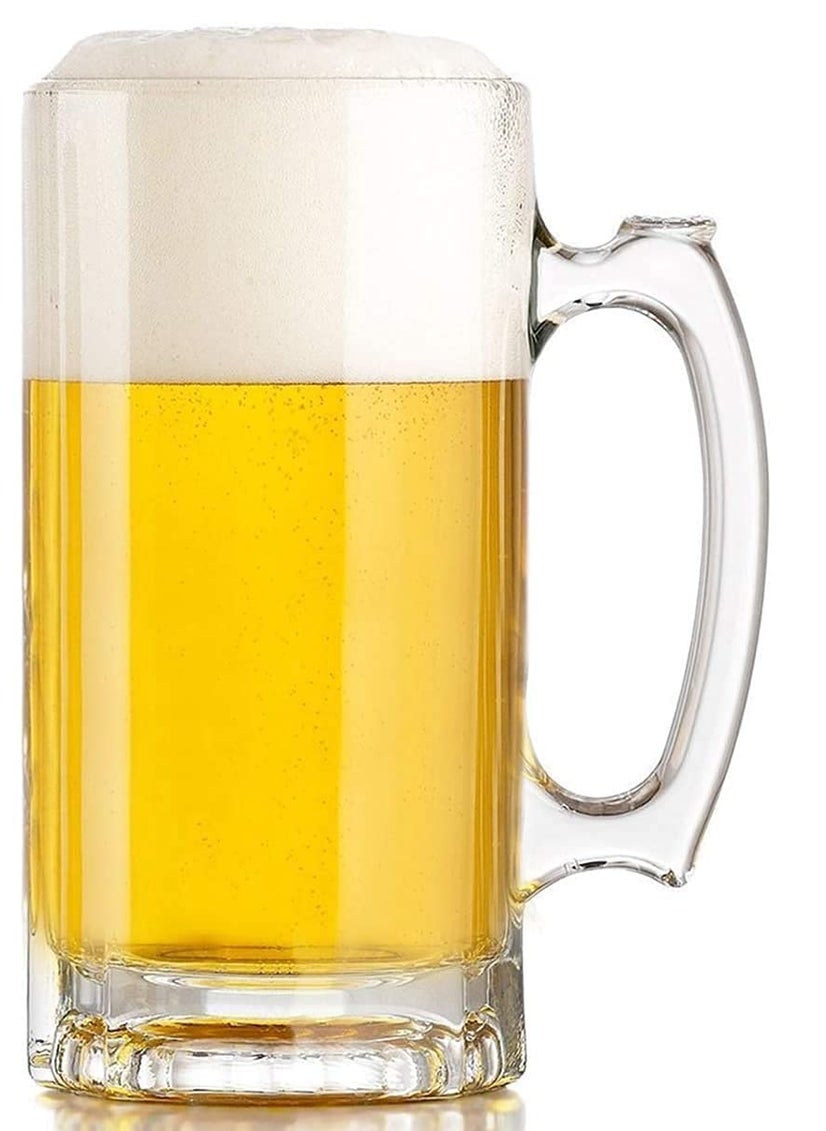PrimeWorld PrimeWorld Glass Beer Mug Set 4 Pieces Clear 440 ml  - Image 1