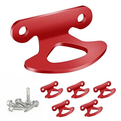 ONAGAD 6 Pcs Tie Down Anchors for 20002017 Ford F150 Tie Down Hooks with Red Powder Coating Fits 20042017 F150 Styleside Fits 20012010 Explorer Sport Trac InnerBed Pickup Truck Bed Tie Downs - Image 1