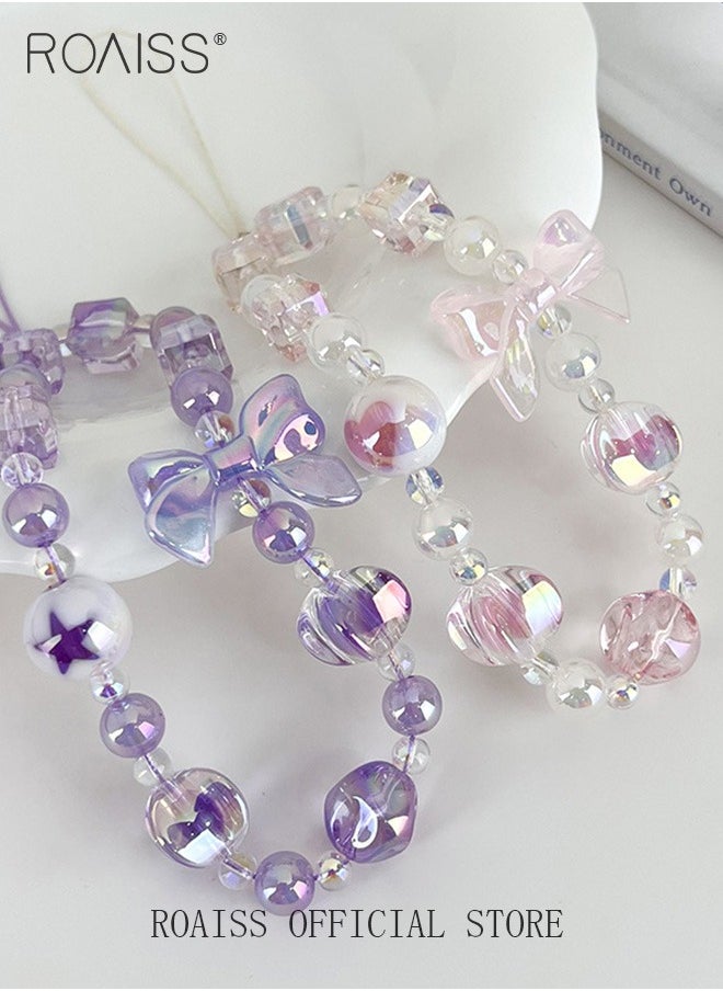roaiss - High Quality Mobile Phone Pendant Camera Anti Lost Rope Handmade Beads Cute and Fashionable Versatile for Everyday Use - Image 1