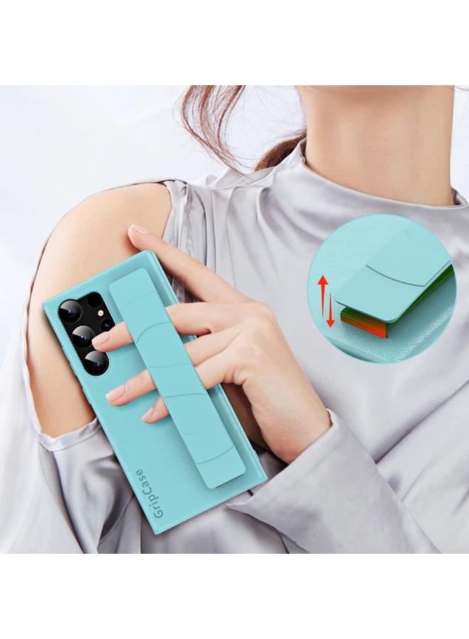 S-TOP Case For Samsung Galaxy S22+ 5G Skin Elastic Wrist Grip Back Cover Phone Case - Image 5