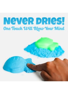 RATNA'S Ratna's Wonder Sand 500 Grams for Kids - Smooth Non-Sticky Blue Sand with Big Mould for Indoor Beach Fun and Relaxation(Blue 500 Grams), ONE Big Mould Inside (Without Tray)  - Image 5