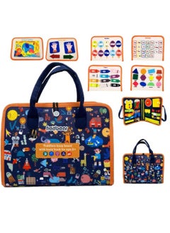 Y&D Busy Board for Toddlers, KASTWAVE 87 IN 1 Montessori Toys 3 4 5 6 Year-Olds, Sensory Activities, Educational Learning Fine Motor Skills, Portable Travel For All Genders  - Image 1