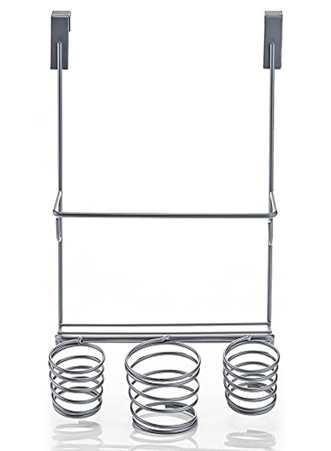 Home Intuition Hair Styling Station Organizer, Over The Cabinet Door (Silver) - Image 4