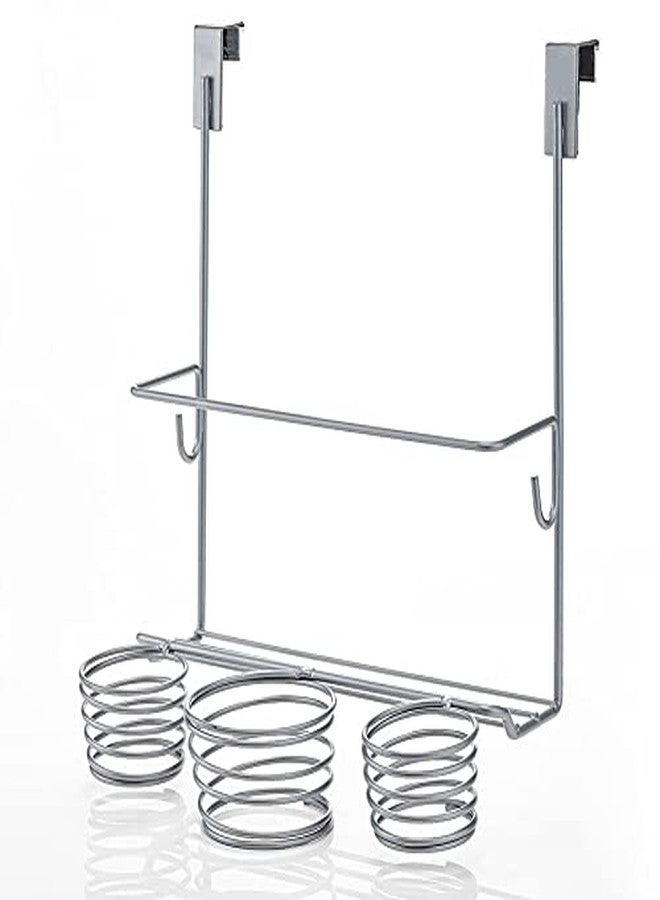 Home Intuition Hair Styling Station Organizer, Over The Cabinet Door (Silver) - Image 5