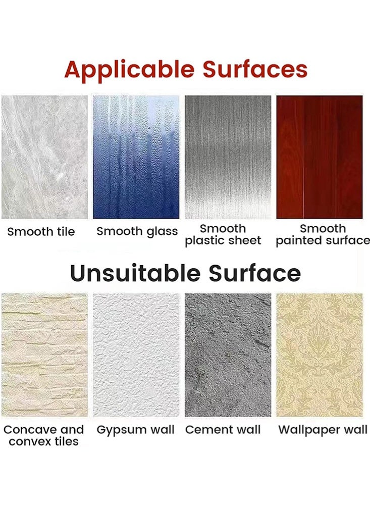 Monda Shower Head Holders, Universal Shower Head Plastic Handheld Showerhead Bracket Adjustable Bracket Wall Mount for Bathroom with Adhesive Stick - Image 5