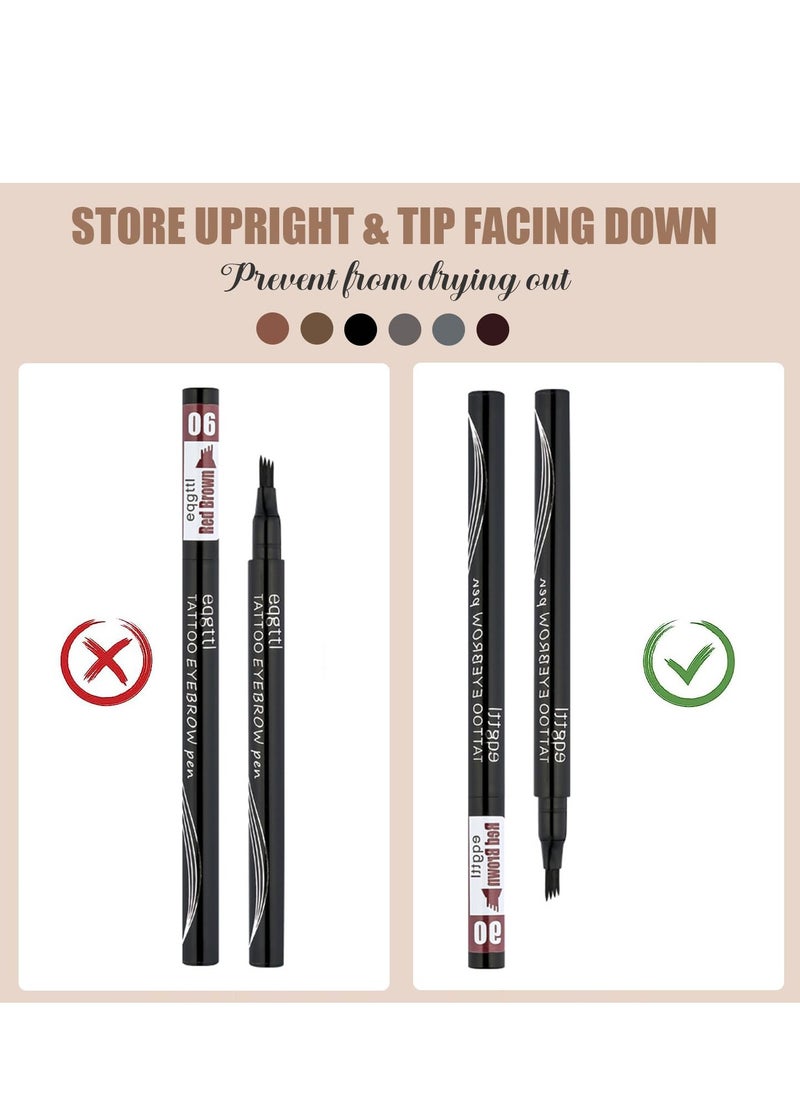 Excefore - EXCEFORE EXCEFORE 6 Pack Eyebrow Pencil, Long Lasting Waterproof Eyebrow Pen, Natural Looking and Stays on All Day (6 color) - Image 1
