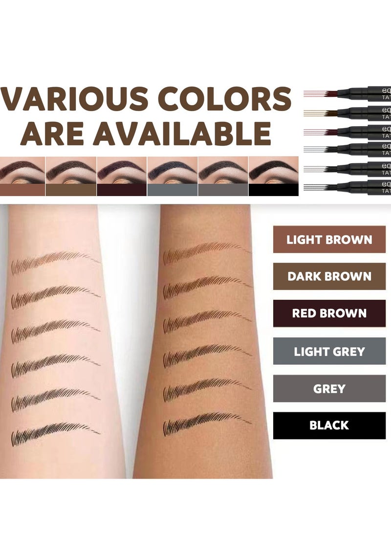 Excefore - EXCEFORE EXCEFORE 6 Pack Eyebrow Pencil, Long Lasting Waterproof Eyebrow Pen, Natural Looking and Stays on All Day (6 color) - Image 1