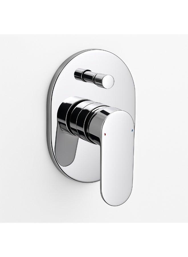 Colro Global Chrome Brass Diverter Faucet for shower 4 way Bathroom body plus outside unit - Image 2