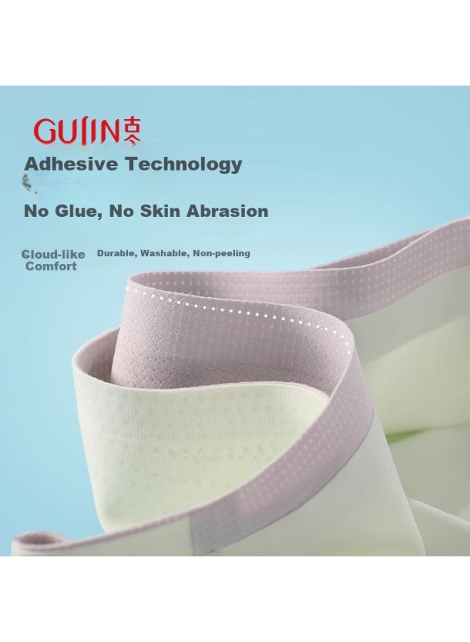 Gujin 2-pack Teenage Girl Sports Bra Student Sports Shockproof Underwear Girls' Developmental Period 15-year-old Junior High School Students Vest XL - Image 3