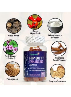 Daynee Natural Hip & Buttock Enhancement Pills – Herbal Formula for Firm, Lifted Curves with Collagen Boost & Fat Transfer – 11 Pure Ingredients, Caffeine-Free  - Image 2