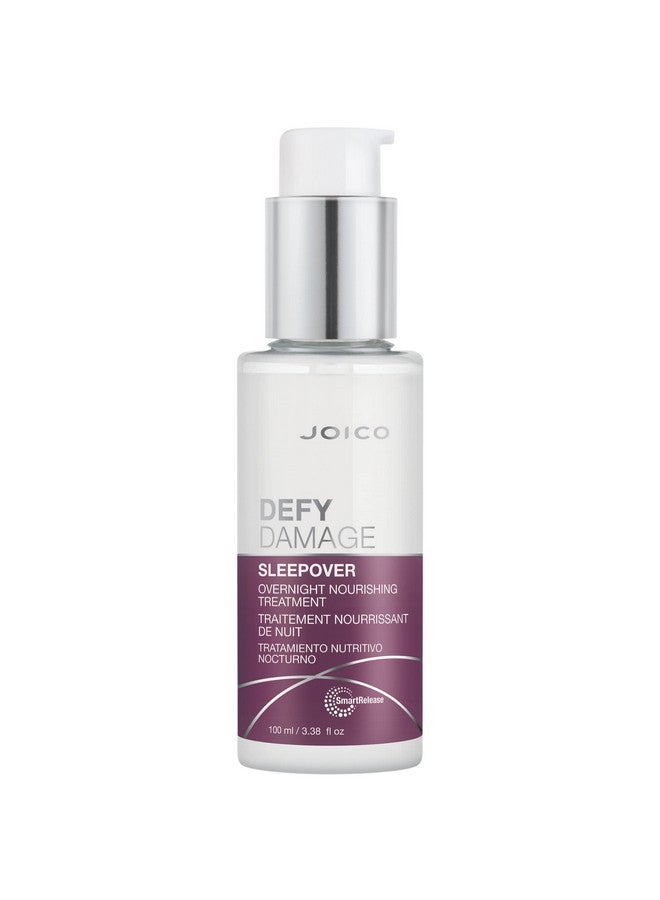 Joico Defy Damage Sleepover Overnight Nourishing Treatment | Instantly Softens & Smooths | Strengthen Bonds | Reduce Breakage & Split Ends | No Rinse Formula | With Arginine & Keratin | 3.38 oz - Image 1