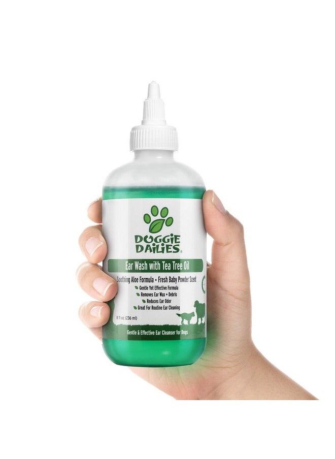 Doggie Dailies Doggie Dailies Cleansing Ear Wash for Dogs with Tea Tree Oil & Soothing Aloe Vera  - Image 1