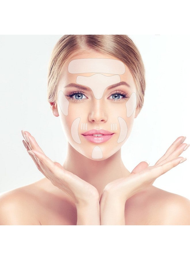 مايتيز 16 قطعة من رقع الوجه السيليكونية القابلة لإعادة الاستخدام من السيليكون الناعمة والمريحة وسهلة الحمل من جل السيليكون على الجبين والخد والشفاه والرقبة والذقن والصدر - Image 4