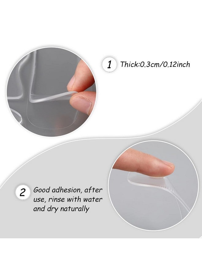 مايتيز 16 قطعة من رقع الوجه السيليكونية القابلة لإعادة الاستخدام من السيليكون الناعمة والمريحة وسهلة الحمل من جل السيليكون على الجبين والخد والشفاه والرقبة والذقن والصدر - Image 3