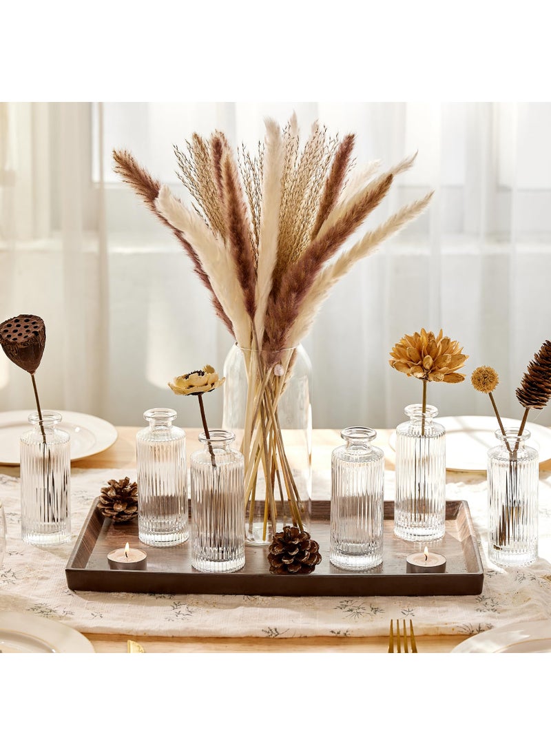 ComSaf ComSaf Glass Bud Vases Set of 12  Small Bud Vase in Bulk  Mini flower vase for Centerpiece  Vintage Decorative Vase Set for Flowers  Wedding Reception  Christmas  Home Decor  Housewarming Gift (Clear)  - Image 3