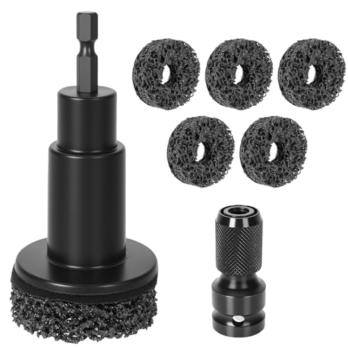 Hombees Eascor Wheel Hub Cleaning Tool Wheel Hub Resurfacing Kit Wheel Stud Cleaner Quick Rust Removal for Lug Studs and Rotors Fits 12 Wrenches Or Electric Drill Automotive Maintenance Tool1 - Image 1