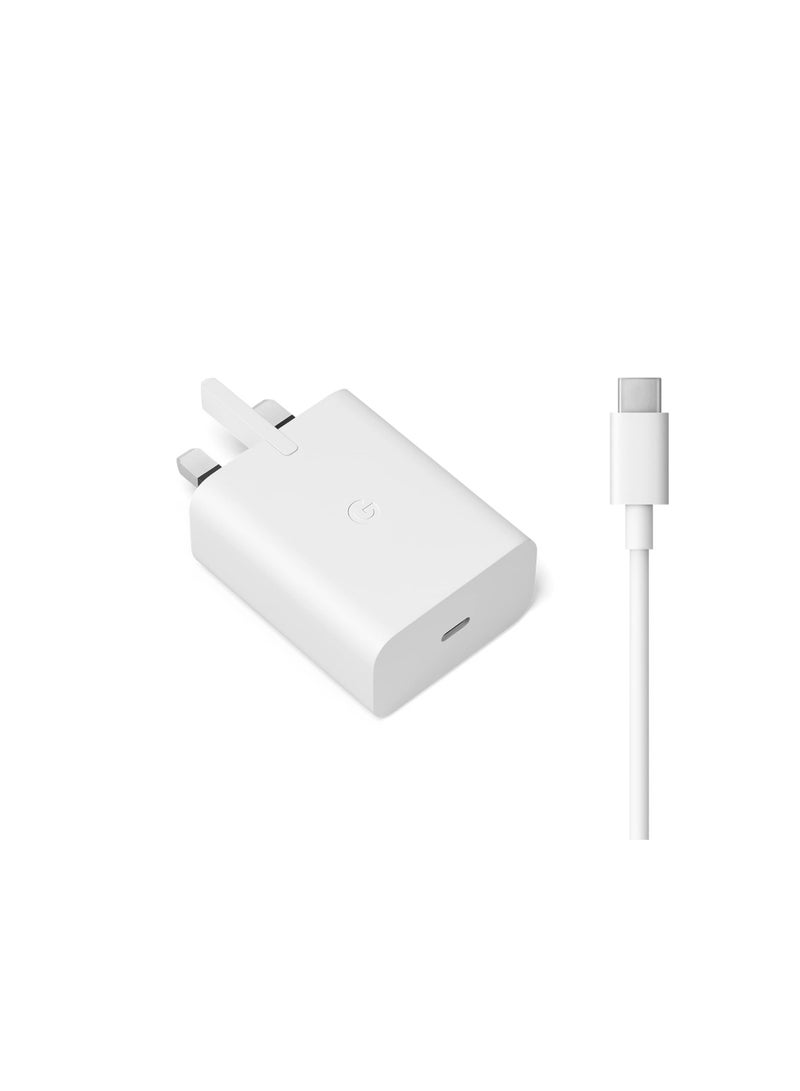 PD 30W Fast Charger - Fit for Google Pixel 10/10 Pro/9/9a/Pro/XL, 8/8a/8Pro, 7/7a/7Pro, 6/6a/6Pro, Pixel Fold & Tablet, Charging Plug and 1.0M Type C to Type C  Cable - Image 1