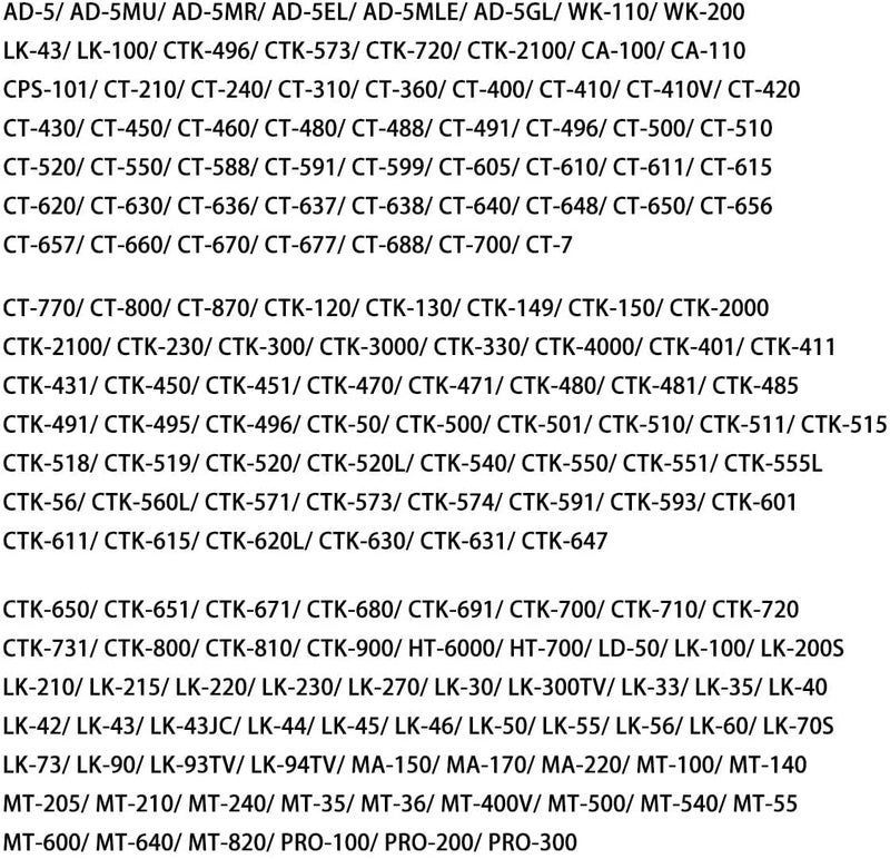 Foxmicro محول موسيقى بيانو LAD-5 (9V) متوافق مع لوحة مفاتيح كاسيو، أسود - Image 2