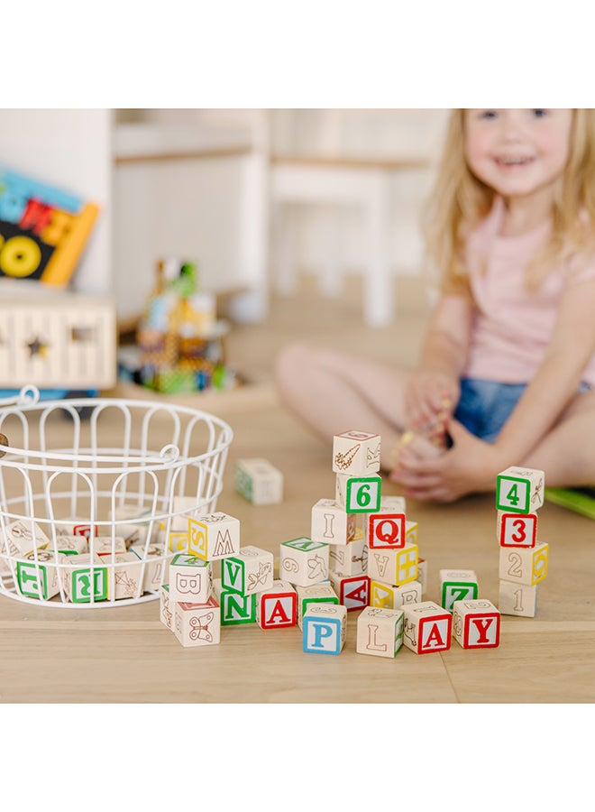 Melissa & Doug Wooden Building Blocks Set - 100 Blocks in 4 Colors and 9 Shapes Classic Kids Toys, Colored Wood Blocks For Toddlers Ages 2+  - Image 4