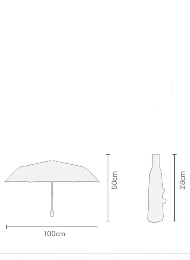 Loquat - Automatic  UV Sunblock Sunshade Female Sun Umbrella Sunblock Cartoon Green - Image 1