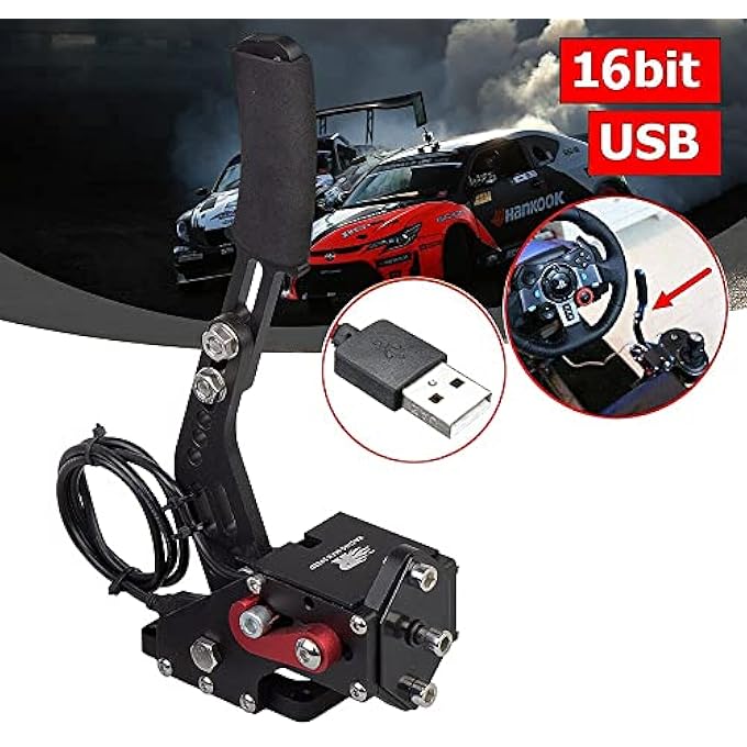 rayihni PC USB HANDBRAKE AND RACING GAME SIMULATOR SHIFTER 7+R H GEAR FOR LOGITECH G29 G27 G25 G920 WITH THRUSTMASTER T300RS/GT - Image 3