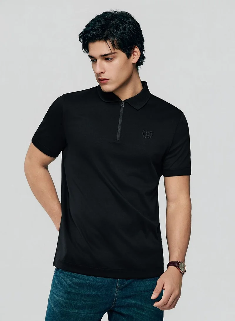 GIORDANO Men Regular Interlock Liquid Touch Polo