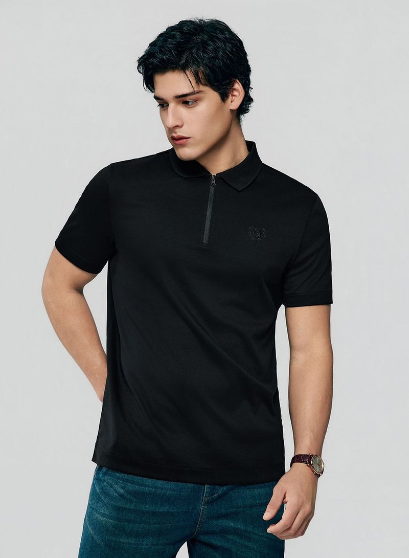 GIORDANO Men Regular Interlock Liquid Touch Polo - Image 1