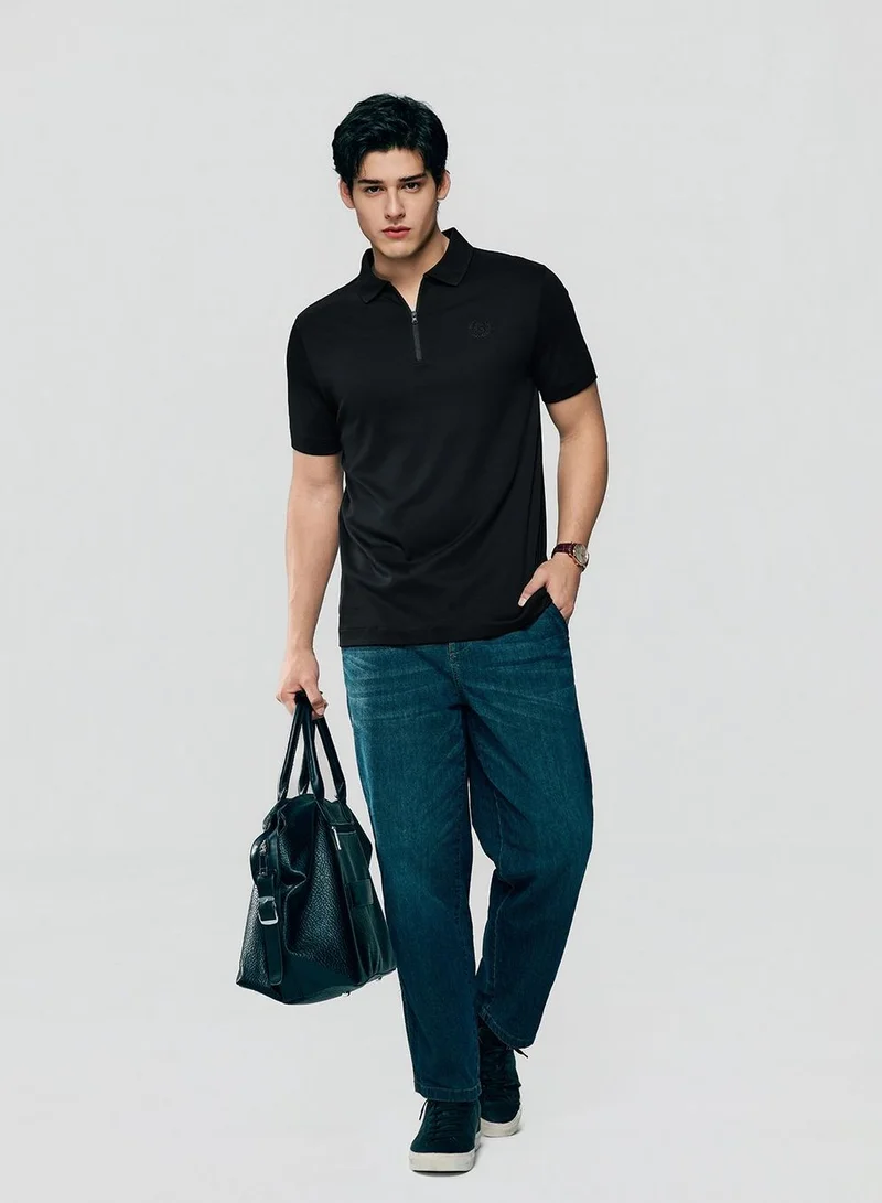 GIORDANO Men Regular Interlock Liquid Touch Polo