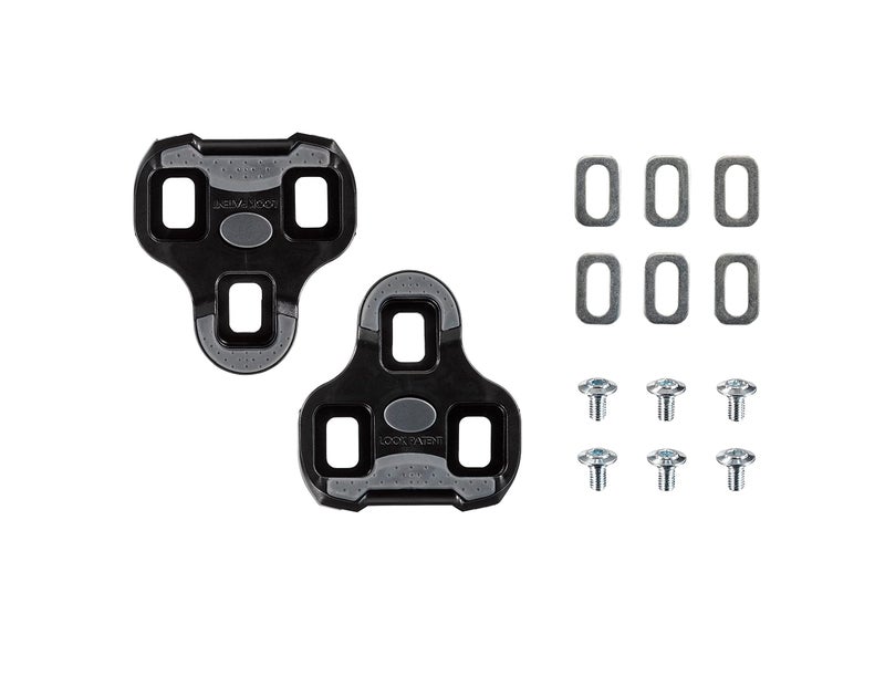 LOOK Cycle - KEO Grip Cleat Cycling Cleats – Anti-Slip Surface - Minimum Weight, Compact Size - 0° Angular Freedom - Color Black - Image 1