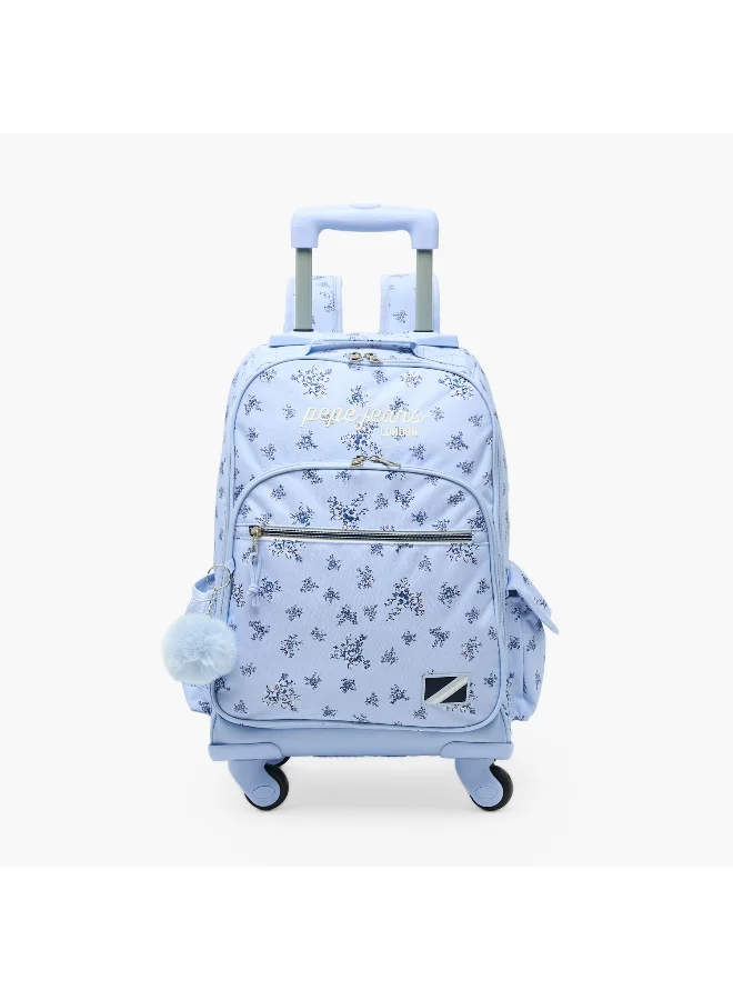 Pepe Jeans Pepe Jeans-Olivia-Trolley Bag-17.3 Inch-1 Cmprt-Polyester) Blue \ 32X44X21