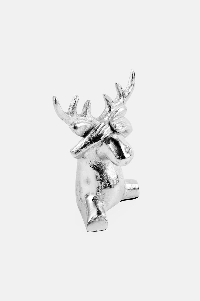 Boltze Aluminum Elcho Figurine Deer, Silver - Image 2