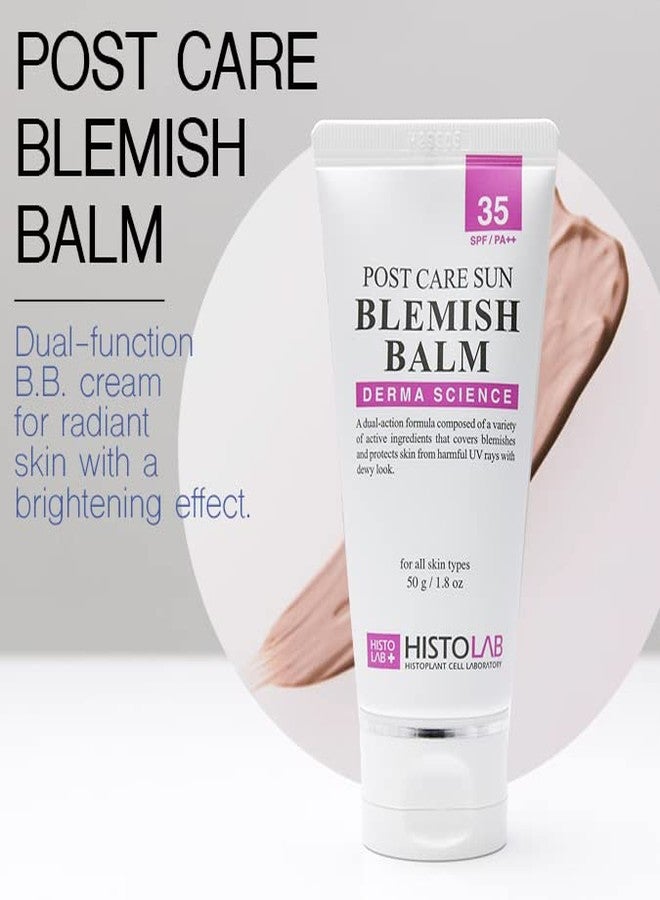 HISTOLAB Post Care Sun Blemish Balm SPF 35 PA++ – One Shade BB Cream Tinted Sunscreen, Korean K-Beauty Tone-Adapting Coverage for Post-Laser & Everyday Wear, Lightweight - Image 2