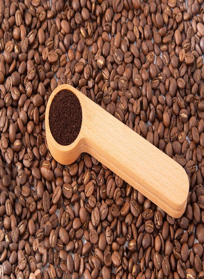 YIDADA Wood Coffee Scoop with Bag Clip, Measuring Tea Coffee Bean Spoon Clip Gift for Coffee Lovers - Image 4