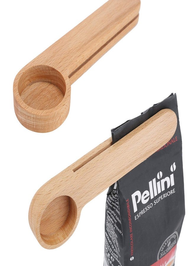 YIDADA Wood Coffee Scoop with Bag Clip, Measuring Tea Coffee Bean Spoon Clip Gift for Coffee Lovers - Image 3