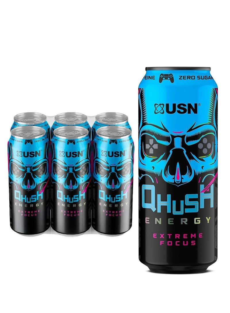 USN مشروب الطاقة قهوش تركيز شديد 500 مل عبوة من 6 - Image 1