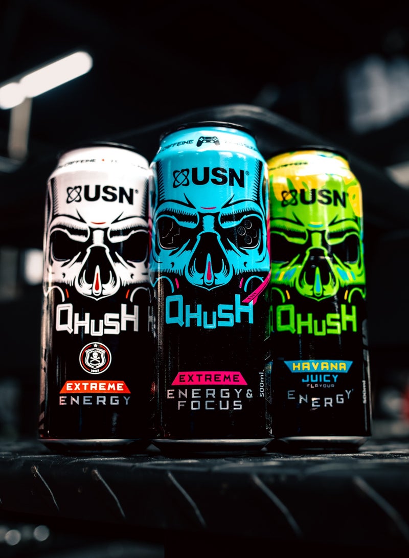 USN مشروب الطاقة قهوش تركيز شديد 500 مل عبوة من 6 - Image 3