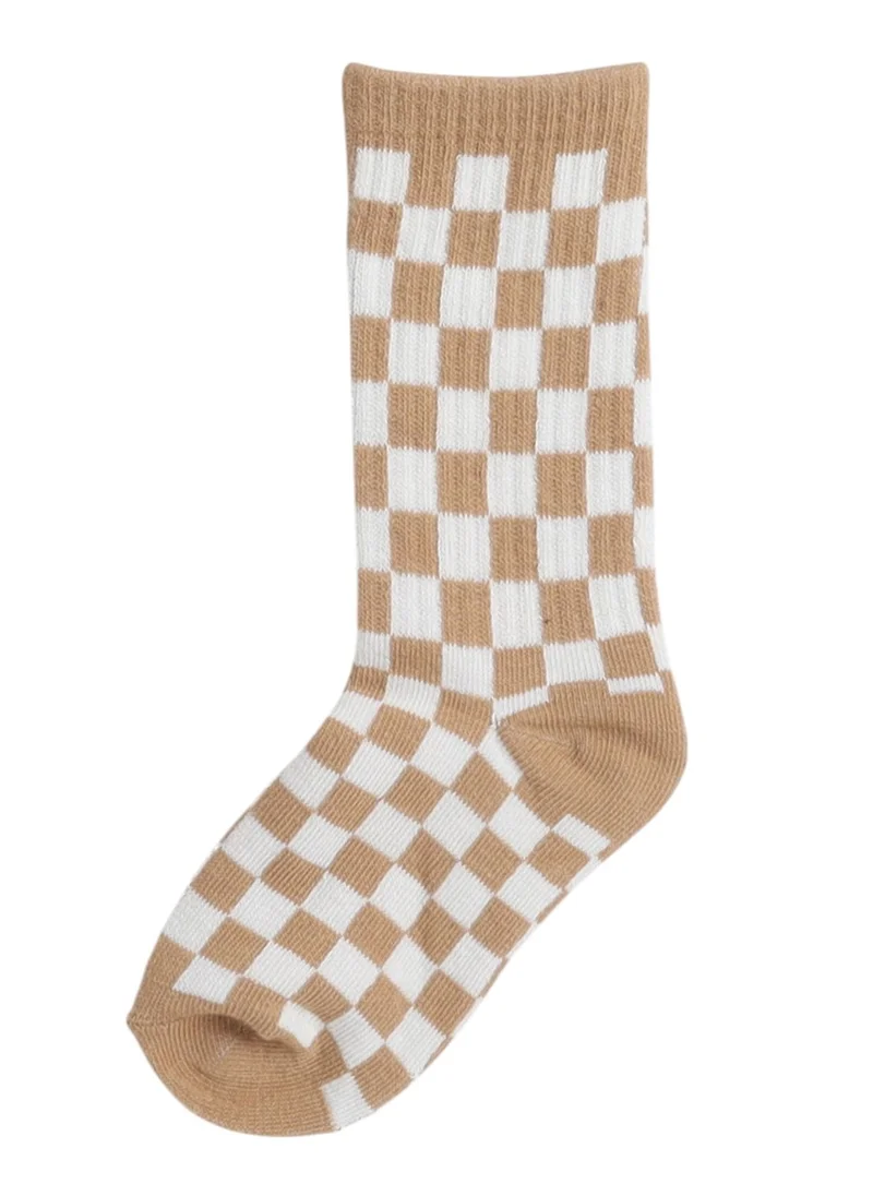 victor and jane PACK OF 6 TEXTURED CREW LENGTH PRINTED SOCKS