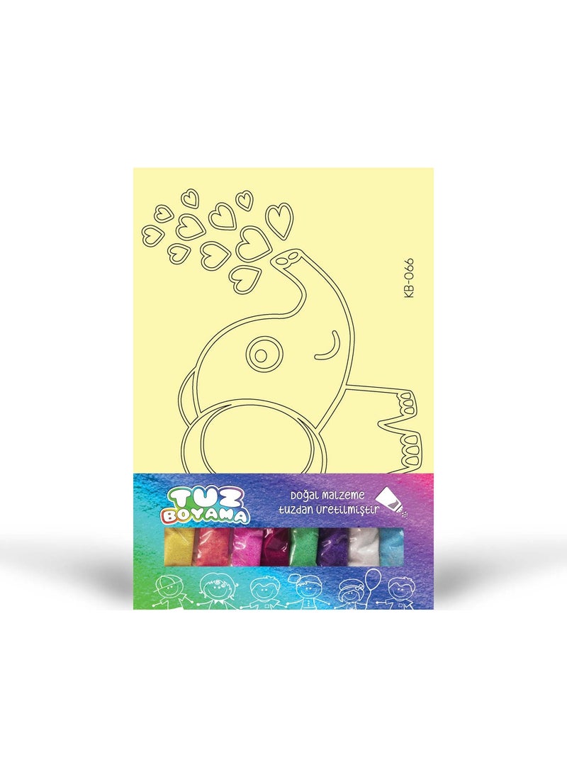 ARTIKEL - Elephant-2 Salt Painting KB-066 - Image 1