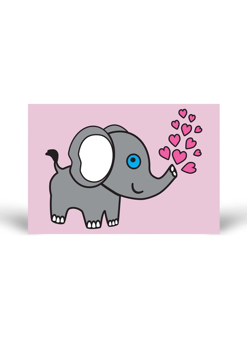 ARTIKEL - Elephant-2 Salt Painting KB-066 - Image 1
