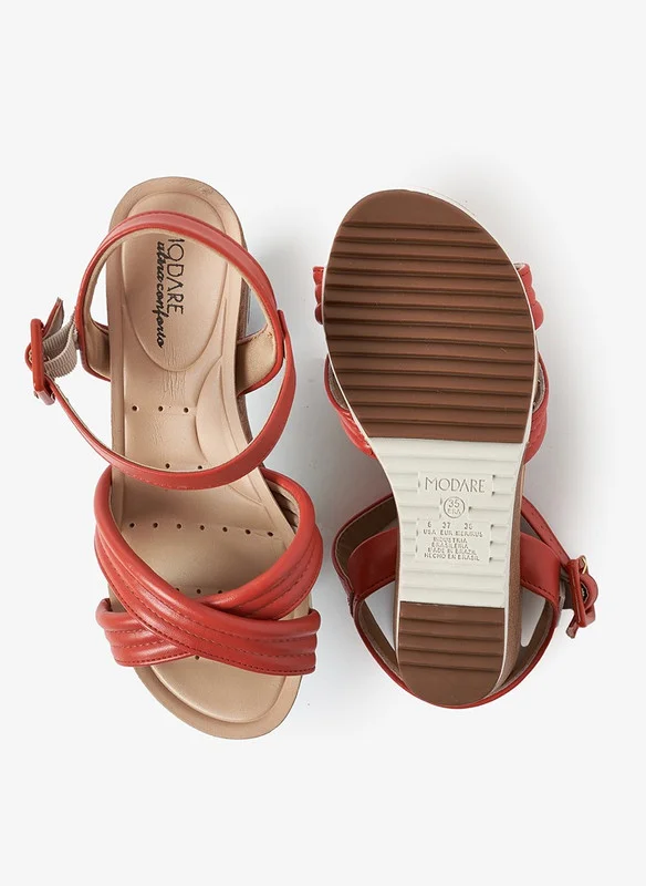 MODARE Modare Ladies Wedge Sandals Cinnamon | Made In Brazil