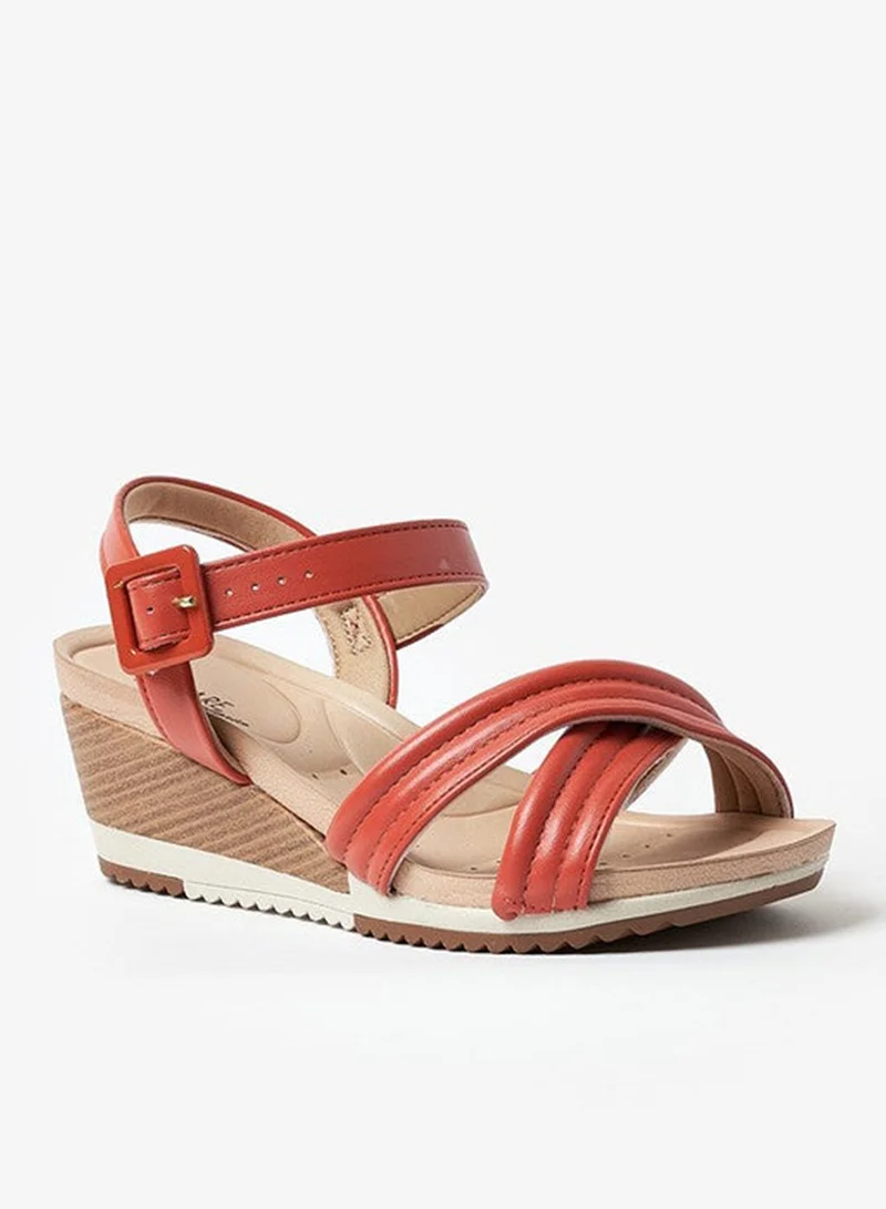 مودار صنادل ويدج نسائية موداري قرفة | صنع في البرازيل