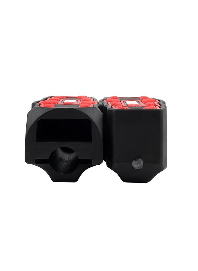 Universal Motorcycle Gear Shift Lever Foot Pad Pedal Rubber Cover Black Pink - Image 3