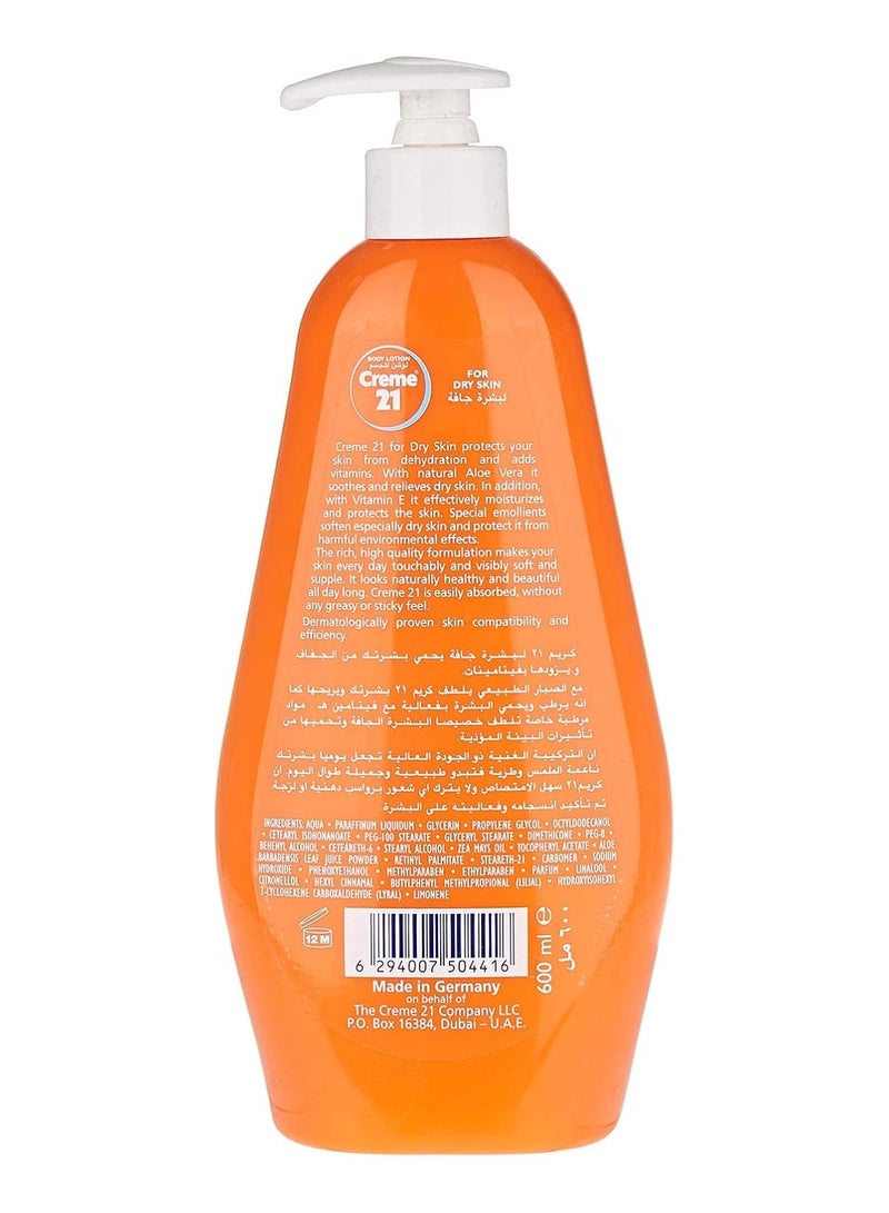 Creme 21 Dry Skin Body Lotion - 600 ml - Image 2