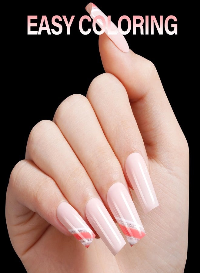 AILLSA Medium Square Nail Tips Full Cover Half Matte Tips Nail Clear Gelly Pre-Shaped Nail Tips Press On False Nail Tip Extension for Home DIY Manicure Salon 216PCS 12 Sizes - Image 5