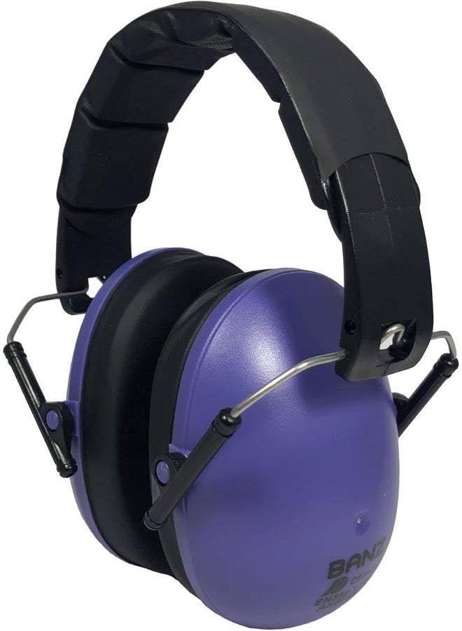 Banz Baby Banz Kidz Earmuffs, Dark Purple, Medium  - Image 1